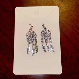 Small dream catcher earrings